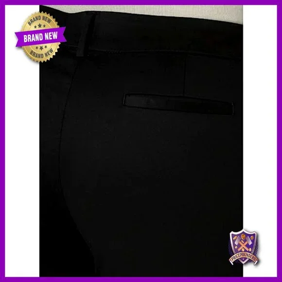 Plus Size Relaxed Fit Straight Leg Pants Wrinkle Free Casual Wear - Picture 4 of 7